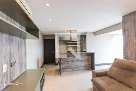 Sala de apartamento para alugar com 1 quarto, 58m² em Jardim, Santo André