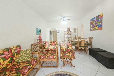 Sala de apartamento para alugar com 3 quartos, 96m² em Jardim Tres Marias, Guarujá