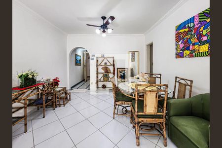 Sala de apartamento para alugar com 3 quartos, 96m² em Jardim Tres Marias, Guarujá