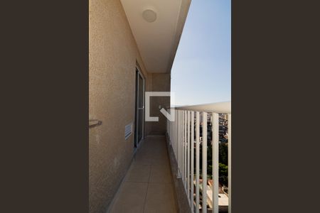 Varanda da Sala e Cozinha de apartamento para alugar com 1 quarto, 29m² em Parque Vitória, São Paulo