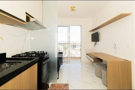 Sala e Cozinha de apartamento para alugar com 1 quarto, 29m² em Parque Vitória, São Paulo