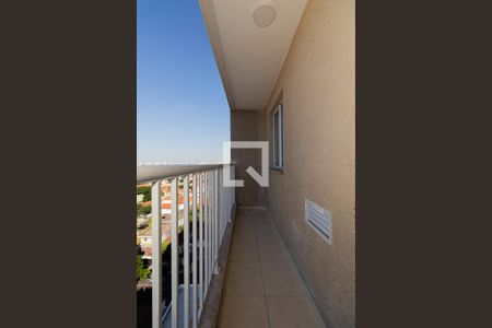 Varanda da Sala e Cozinha de apartamento para alugar com 1 quarto, 29m² em Parque Vitória, São Paulo