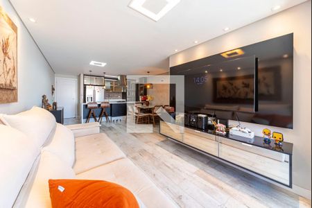 Sala de apartamento à venda com 3 quartos, 90m² em Vila Assunção, Santo André