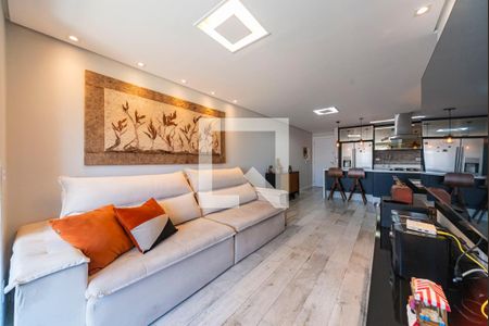 Sala de apartamento à venda com 3 quartos, 90m² em Vila Assunção, Santo André