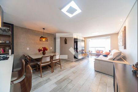 Sala de apartamento à venda com 3 quartos, 90m² em Vila Assunção, Santo André