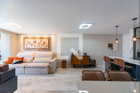 Sala de apartamento à venda com 3 quartos, 90m² em Vila Assunção, Santo André