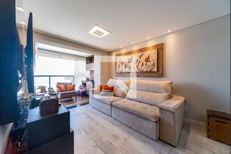 Sala de apartamento à venda com 3 quartos, 90m² em Vila Assunção, Santo André