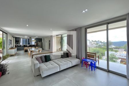 Sala de casa de condomínio à venda com 4 quartos, 430m² em Quintas do Sol, Nova Lima