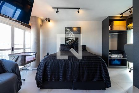 Sala e Quarto de apartamento para alugar com 1 quarto, 110m² em Jardim das Laranjeiras, São Paulo