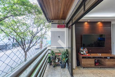 Varanda da Sala de apartamento à venda com 3 quartos, 104m² em Estoril, Belo Horizonte