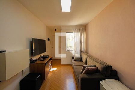 Sala de apartamento à venda com 2 quartos, 54m² em Vila Scarpelli, Santo André