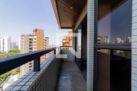 Varanda da Sala de apartamento à venda com 4 quartos, 233m² em Vila Suzana, São Paulo