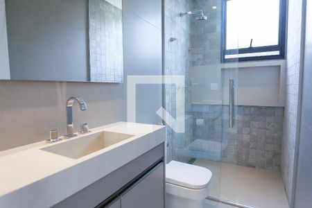 Banheiro Social / lavabo de casa de condomínio à venda com 4 quartos, 329m² em Alphaville Nova Lima, Nova Lima