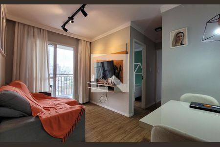 Sala de apartamento à venda com 2 quartos, 48m² em Vila Valparaíso, Santo André