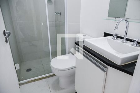 Banheiro de kitnet/studio à venda com 1 quarto, 27m² em Campo Belo, São Paulo