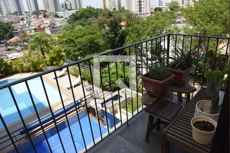 Varanda da Sala de apartamento para alugar com 3 quartos, 79m² em Vila Campo Grande, São Paulo