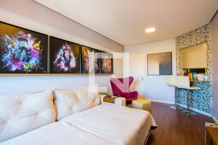 Sala de apartamento para alugar com 3 quartos, 86m² em Vila Valparaiso, Santo André