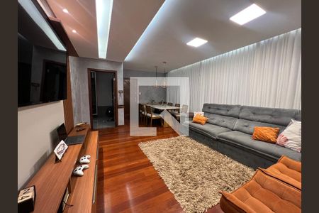 Sala de apartamento à venda com 4 quartos, 140m² em São Joaquim, Contagem