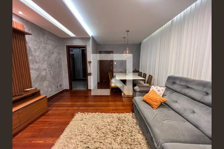Sala de apartamento à venda com 4 quartos, 140m² em São Joaquim, Contagem