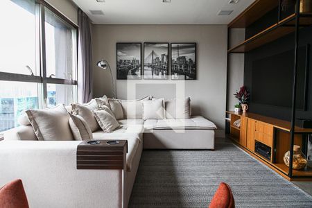 Sala de apartamento para alugar com 2 quartos, 90m² em Cidade Monções, São Paulo