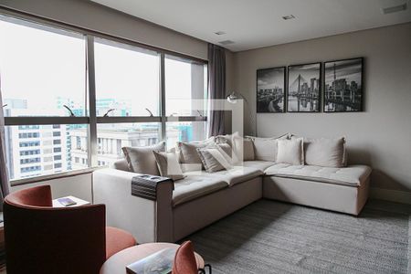 Sala de apartamento para alugar com 2 quartos, 90m² em Cidade Monções, São Paulo