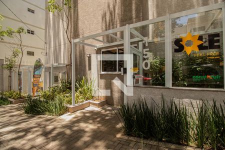 Apartamento para alugar com 32m², 1 quarto e sem vagaFachada e portaria