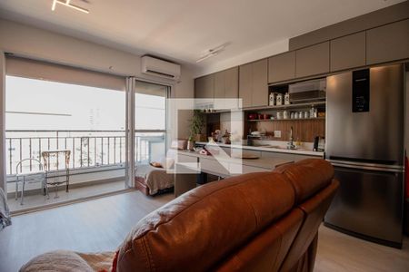 Quarto - Sala - Cozinha de apartamento à venda com 1 quarto, 32m² em Vila Mariana, São Paulo