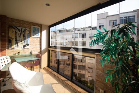 Varanda da Sala e do Quarto 1 de apartamento à venda com 2 quartos, 59m² em Copacabana, Rio de Janeiro
