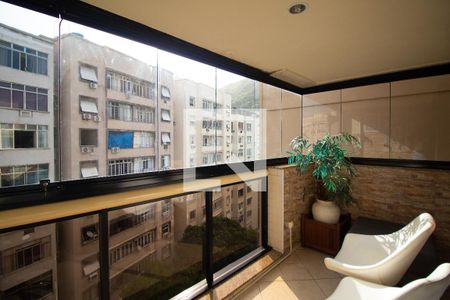 Varanda da Sala e do Quarto 1 de apartamento à venda com 2 quartos, 59m² em Copacabana, Rio de Janeiro