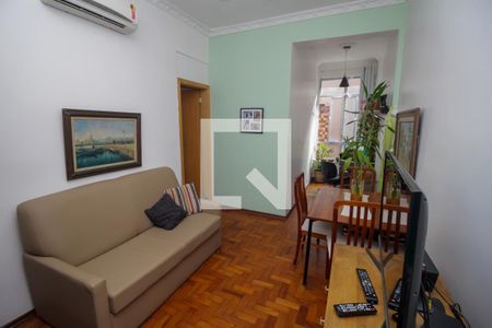 Sala de apartamento à venda com 2 quartos, 70m² em Botafogo, Rio de Janeiro