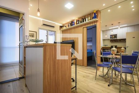 Sala de apartamento para alugar com 1 quarto, 40m² em Vila Andrade, São Paulo