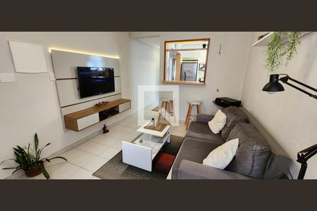 Sala de apartamento para alugar com 1 quarto, 62m² em José Menino, Santos