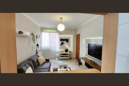 Detalhe Sala de apartamento para alugar com 1 quarto, 62m² em José Menino, Santos