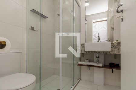 Banheiro de kitnet/studio para alugar com 1 quarto, 30m² em Centro Histórico de São Paulo, São Paulo