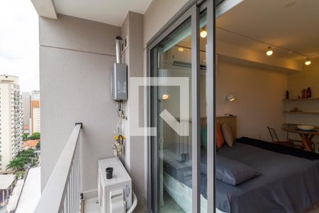 Studio para alugar com 30m², 1 quarto e sem vagaVaranda