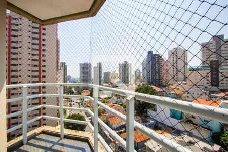 Varanda da sala de apartamento à venda com 3 quartos, 130m² em Vila Bastos, Santo André