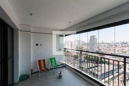 Varanda da Sala de apartamento à venda com 2 quartos, 78m² em Jardim Independência, São Paulo