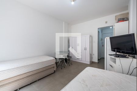 Sala e quarto de kitnet/studio para alugar com 1 quarto, 30m² em José Menino, Santos