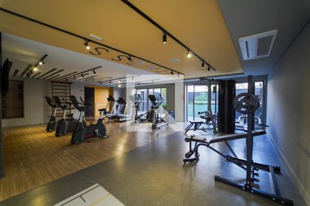 Studio para alugar com 26m², 1 quarto e sem vaga Studio para alugar com 26m², 1 quarto e sem vagaÁrea comum - Academia