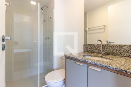 Banheiro de kitnet/studio à venda com 1 quarto, 23m² em Consolação, São Paulo