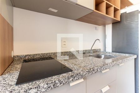 Cozinha de kitnet/studio à venda com 1 quarto, 23m² em Consolação, São Paulo