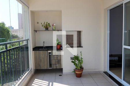Varanda gourmet de apartamento para alugar com 3 quartos, 83m² em Santa Paula, São Caetano do Sul