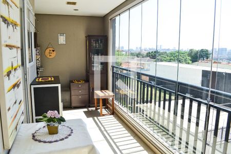 Sacada Sala de apartamento à venda com 3 quartos, 81m² em Rudge Ramos, São Bernardo do Campo