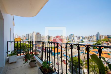 Varanda da sala de apartamento à venda com 4 quartos, 150m² em Centro, Santo André