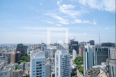 Apartamento à venda com 77m², 1 quarto e 2 vagasVista da Varanda da Sala