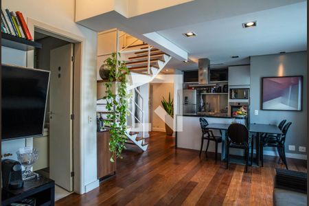 Sala de apartamento à venda com 1 quarto, 77m² em Cerqueira César, São Paulo