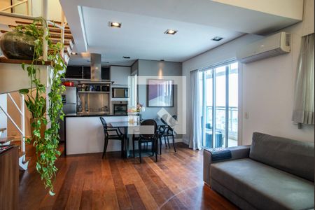 Sala de apartamento à venda com 1 quarto, 77m² em Cerqueira César, São Paulo