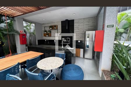 Studio à venda com 31m², 1 quarto e 1 vagaChurrasqueira