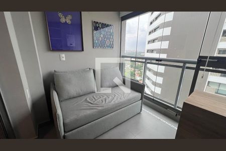 Studio à venda com 31m², 1 quarto e 1 vagaVaranda