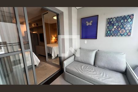 Studio à venda com 31m², 1 quarto e 1 vagaVaranda